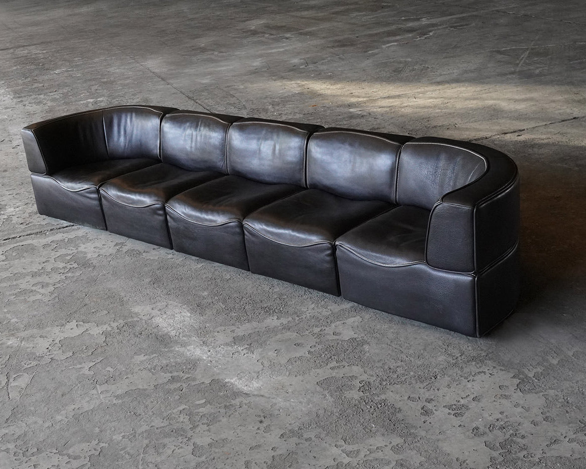 Black De Sede DS15 Modular Sofa