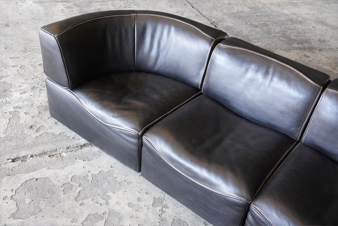 Black De Sede DS15 Modular Sofa