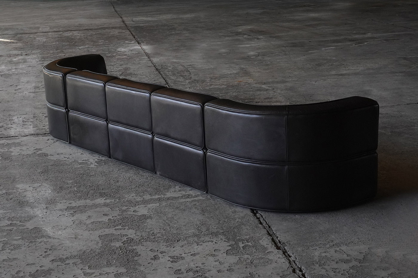 Black De Sede DS15 Modular Sofa
