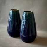 Large Pair Blue Vases