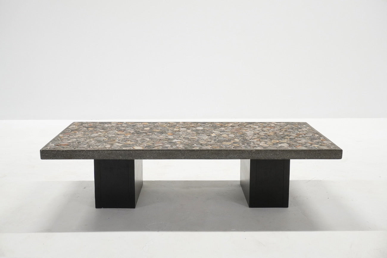 Brutalist Stone Coffee Table