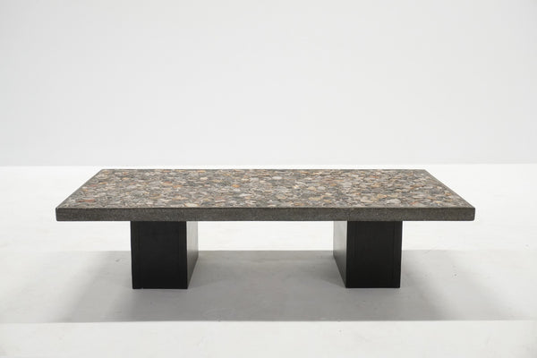 Brutalist Stone Coffee Table