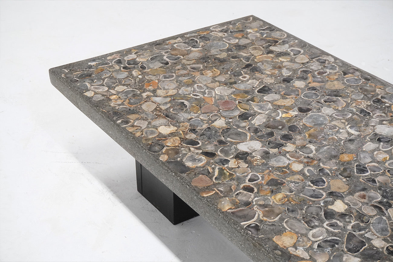 Brutalist Stone Coffee Table