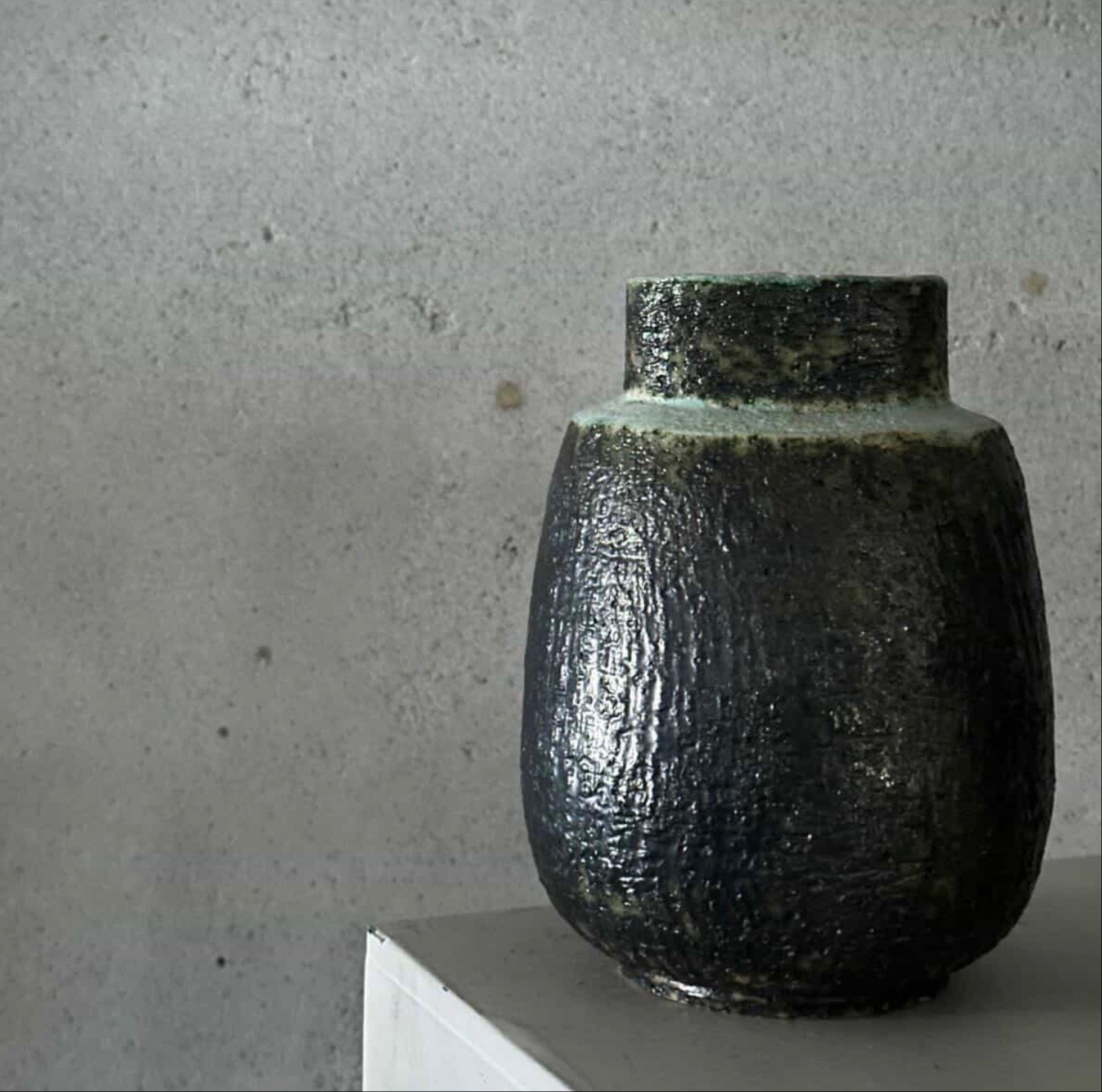 Green Dutch Ceramic Vase