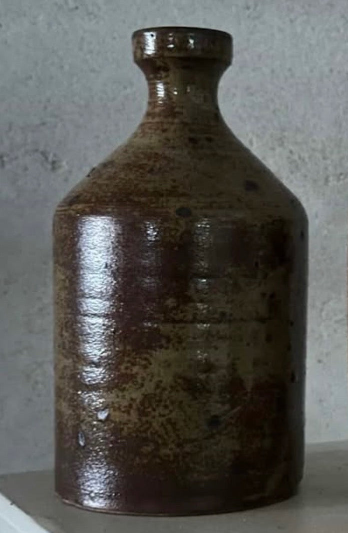 Brown Narrow Top Ceramic Vase