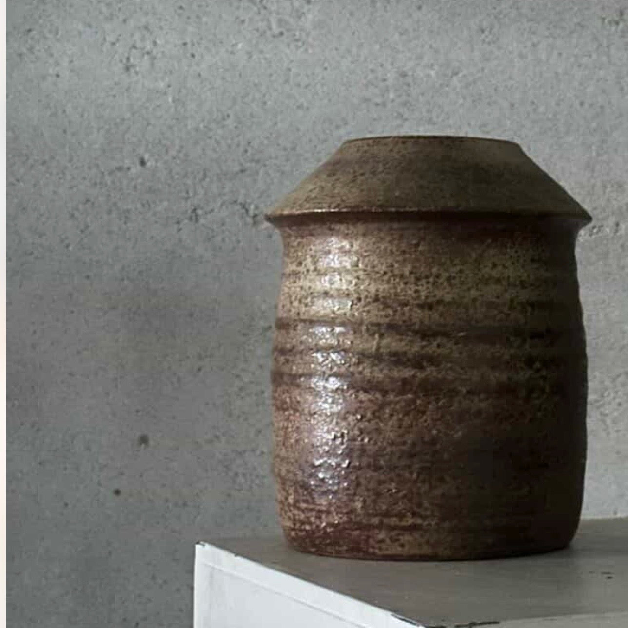 Small Brown Ceramic Vase