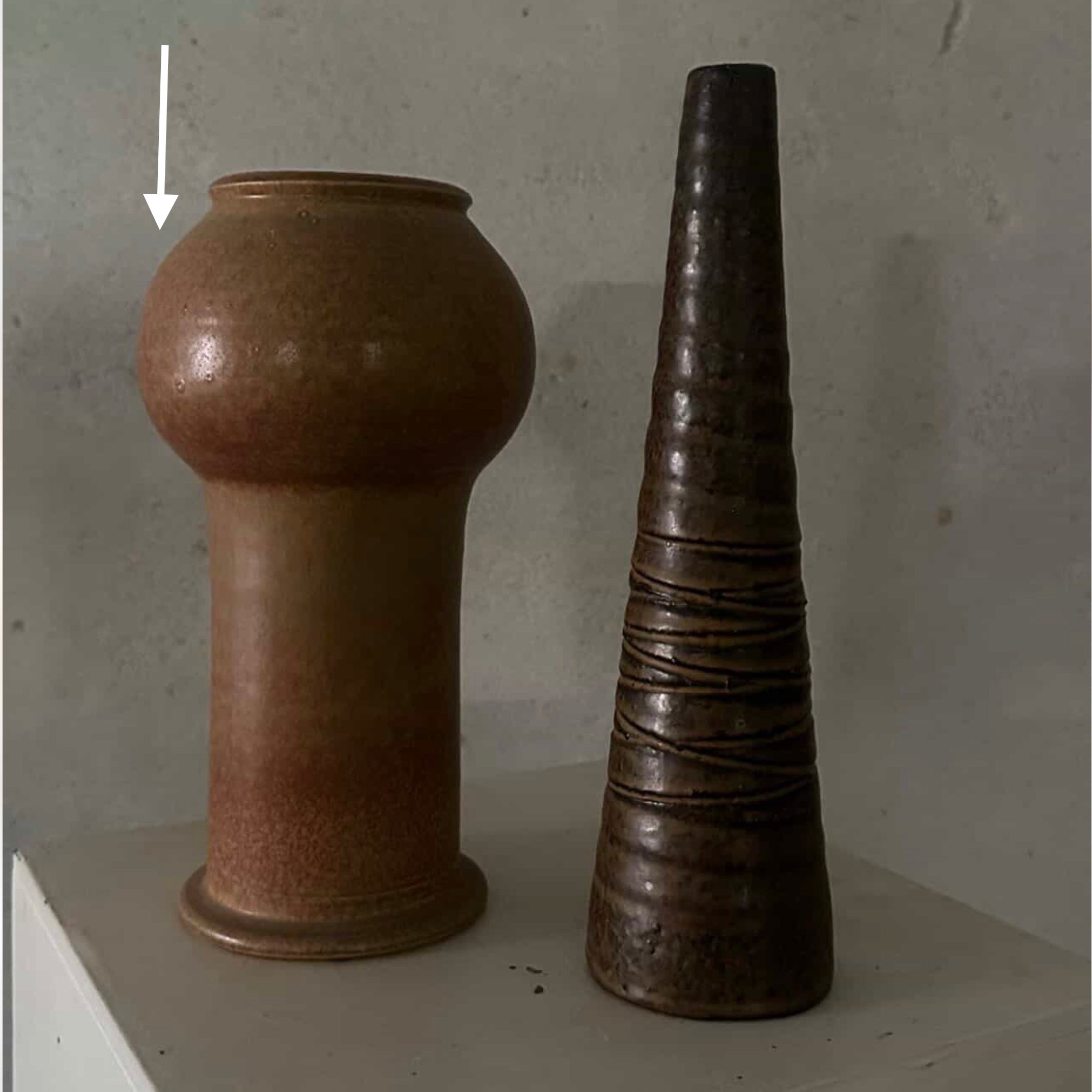 Tan Ceramic Vase