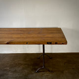 Large Wood Industrial Work Table