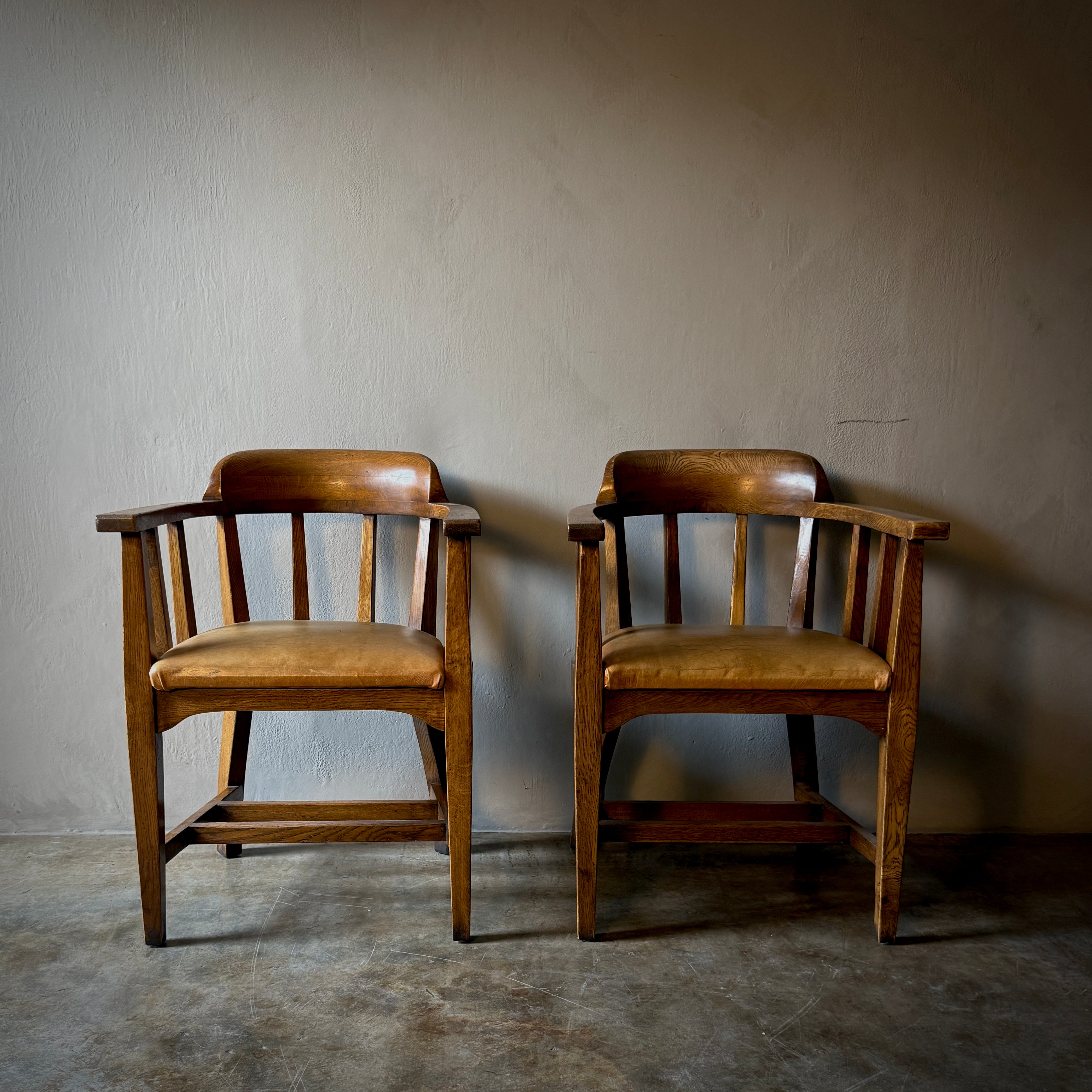 Pair of Dining or Library Chairs