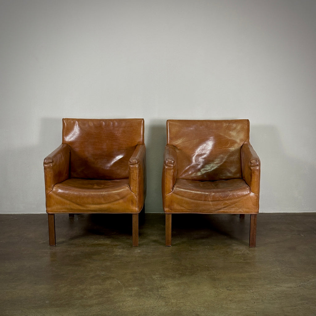 Pair of Leather Armchairs