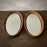 Pair Oval Mirrors