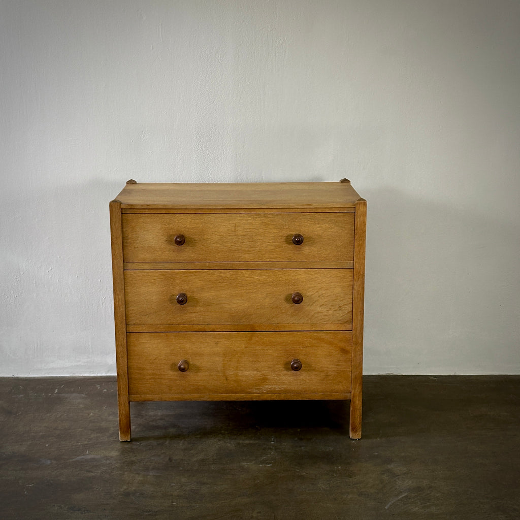 Early 20th Century White Oak Chest of Drawers by Heals
