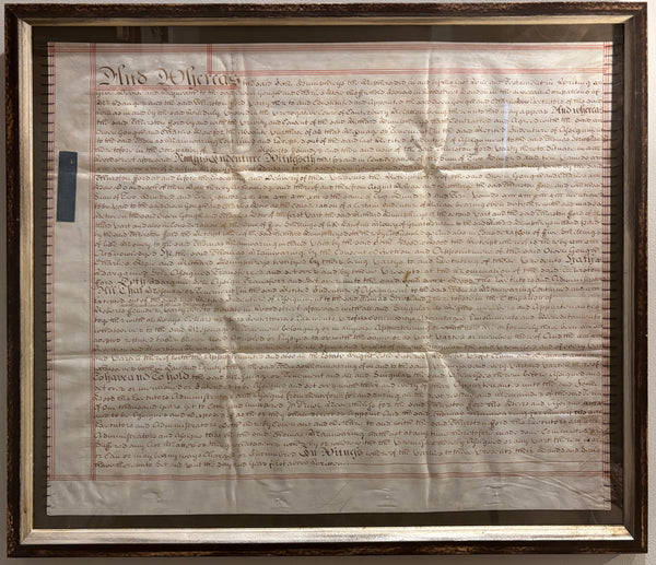 Framed Vellum Documents