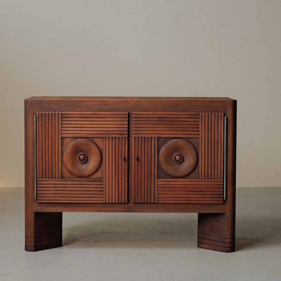 French Modernist Solid Wood Buffet
