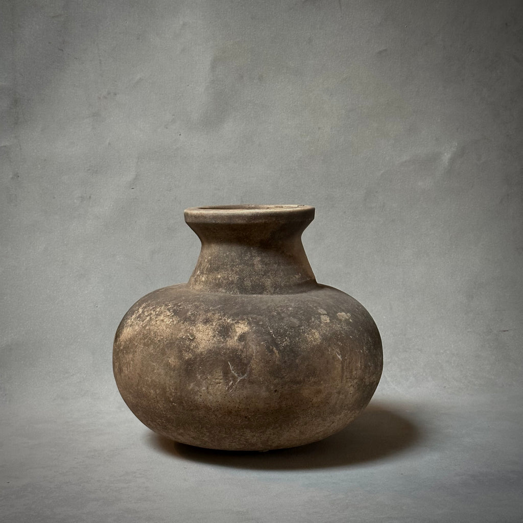 A terracotta vessel by Bill Moon