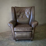 Wingback Leather Armchair