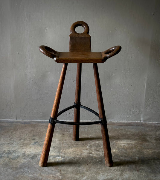 Pair of Spanish Stools Lee Stanton Antiques