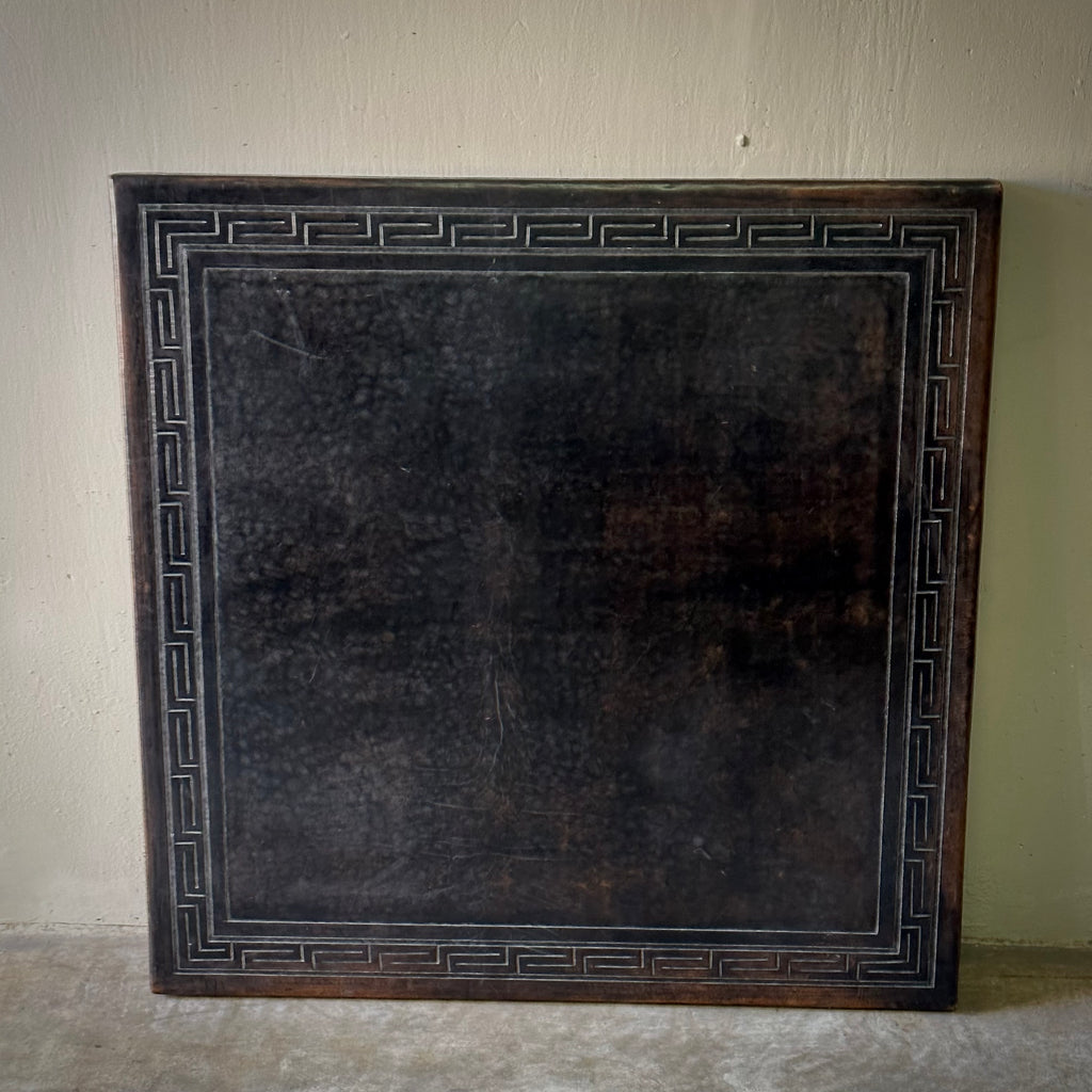Square Leather Table Top