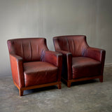 Pair of Dutch Leather Chairs