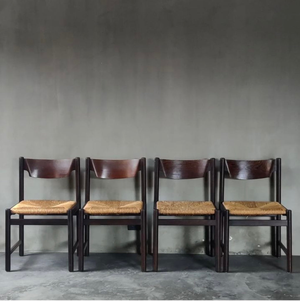 Set of Four Wenge Chairs by Martin Visser for Spectrum