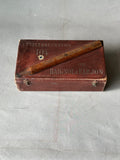 LEATHER BOX WITH WOODEN CRAYON