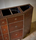 Studded Leather Stick Stand