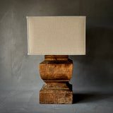 Wood Pedestal Lamp