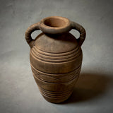 A decorative terracotta vessel