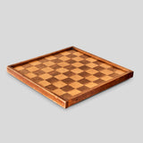 Inlaid Wooden Chess or Checker Board