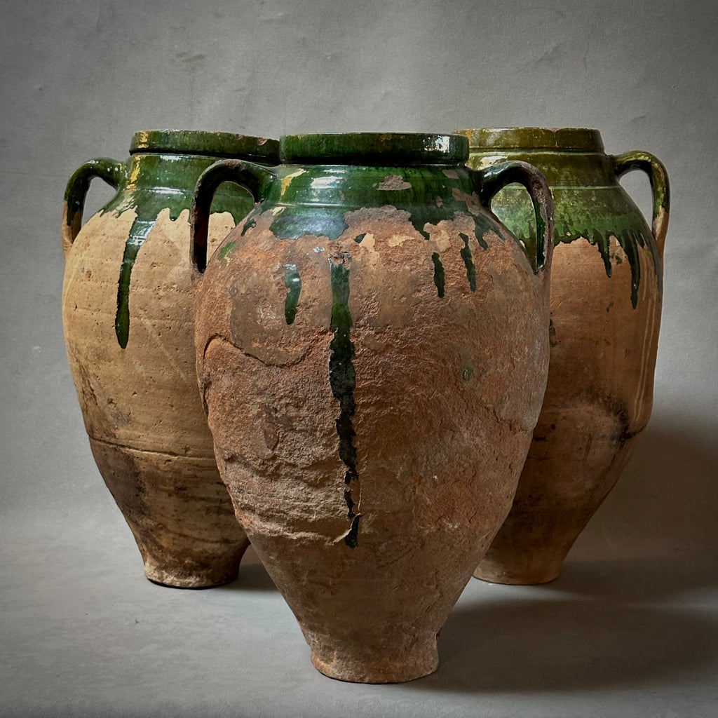 Antique olive oil pot circa 1800 Turkey – Benmore Studio