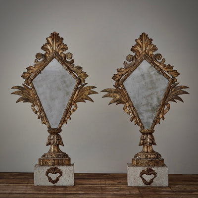 Pair of Brackets with Mirrors