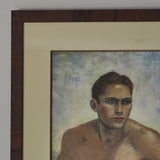 Gouache Painting of Young Man